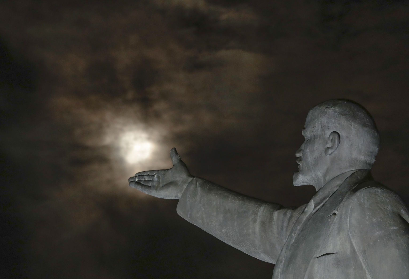 APTOPIX Kazakhstan Supermoon